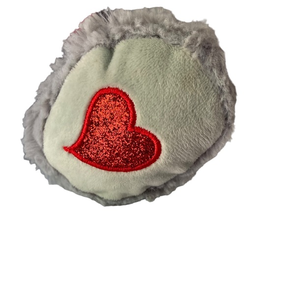 Walgreens Gray Teddy Bear Red Bow & Heart on Foot 13" Stuffed Animal Plush HTF. - Picture 7 of 11